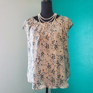 Lauren Conrad Floral Blouse